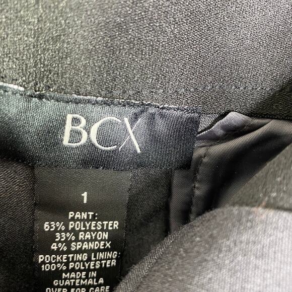 BCX Dark Grey Zip Fly Bootcut Casual Dress Pants Women's Size 1 - Picture 6 of 8